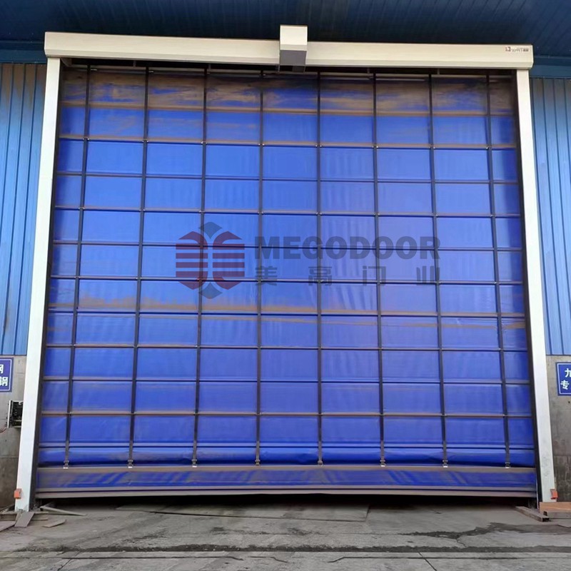 沙鋼集團(tuán)安裝的防塵堆積快速門(mén)插圖2